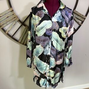 Jorli Button up Top Size 14 Birds